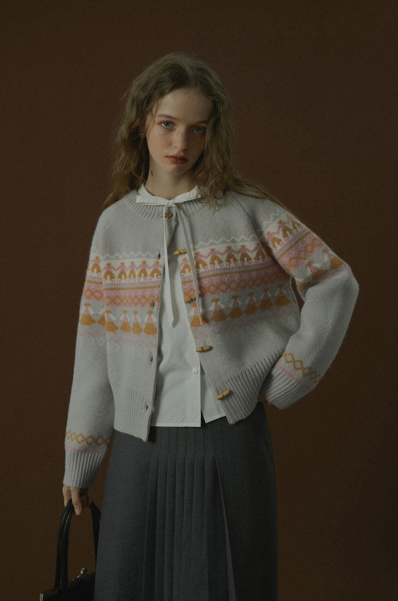 Vintage Fair Isle Dancing Figures Cardigan - COPPING THREADS - CHICISLAND