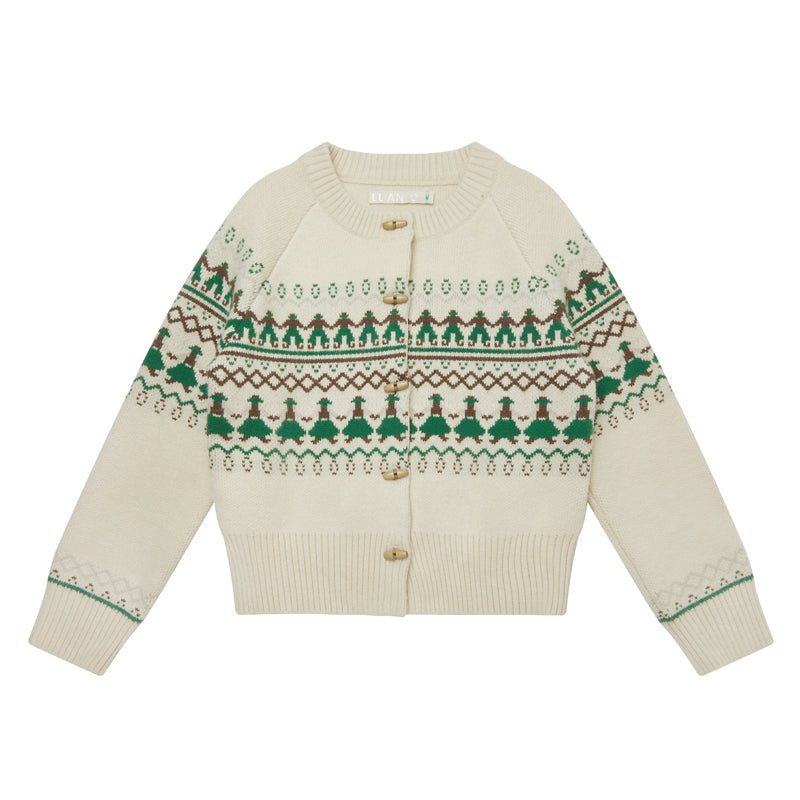 Vintage Fair Isle Dancing Figures Cardigan - COPPING THREADS - CHICISLAND