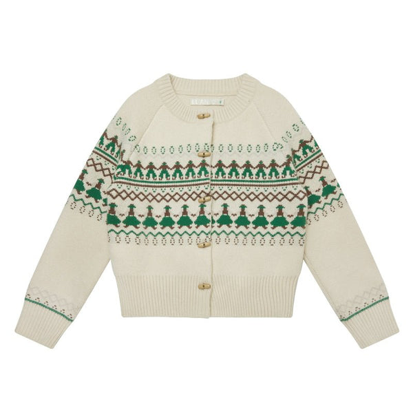 Vintage Fair Isle Dancing Figures Cardigan - COPPING THREADS - CHICISLAND