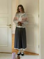 Vintage Fair Isle Dancing Figures Cardigan - COPPING THREADS - CHICISLAND