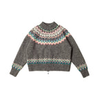 Vintage Fair Isle Hand - Knit Cardigan Sweater - COPPING THREADS - MOROMORO