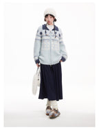 Vintage Fair Isle Pattern Collared Mohair Sweater - COPPING THREADS - CHICISLAND