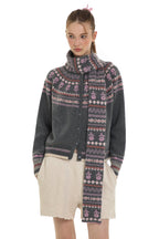 Vintage Fair Isle Rose Flower Knit Cardigan - COPPING THREADS - MOROMORO