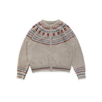 Vintage Fair Isle Rose Flower Knit Cardigan - COPPING THREADS - MOROMORO