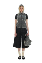 Vintage Fair Isle Star Contrast Trim Hooded Sleeveless Knit Vest - COPPING THREADS - MOROMORO