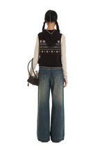 Vintage Fair Isle Star Contrast Trim Hooded Sleeveless Knit Vest - COPPING THREADS - MOROMORO