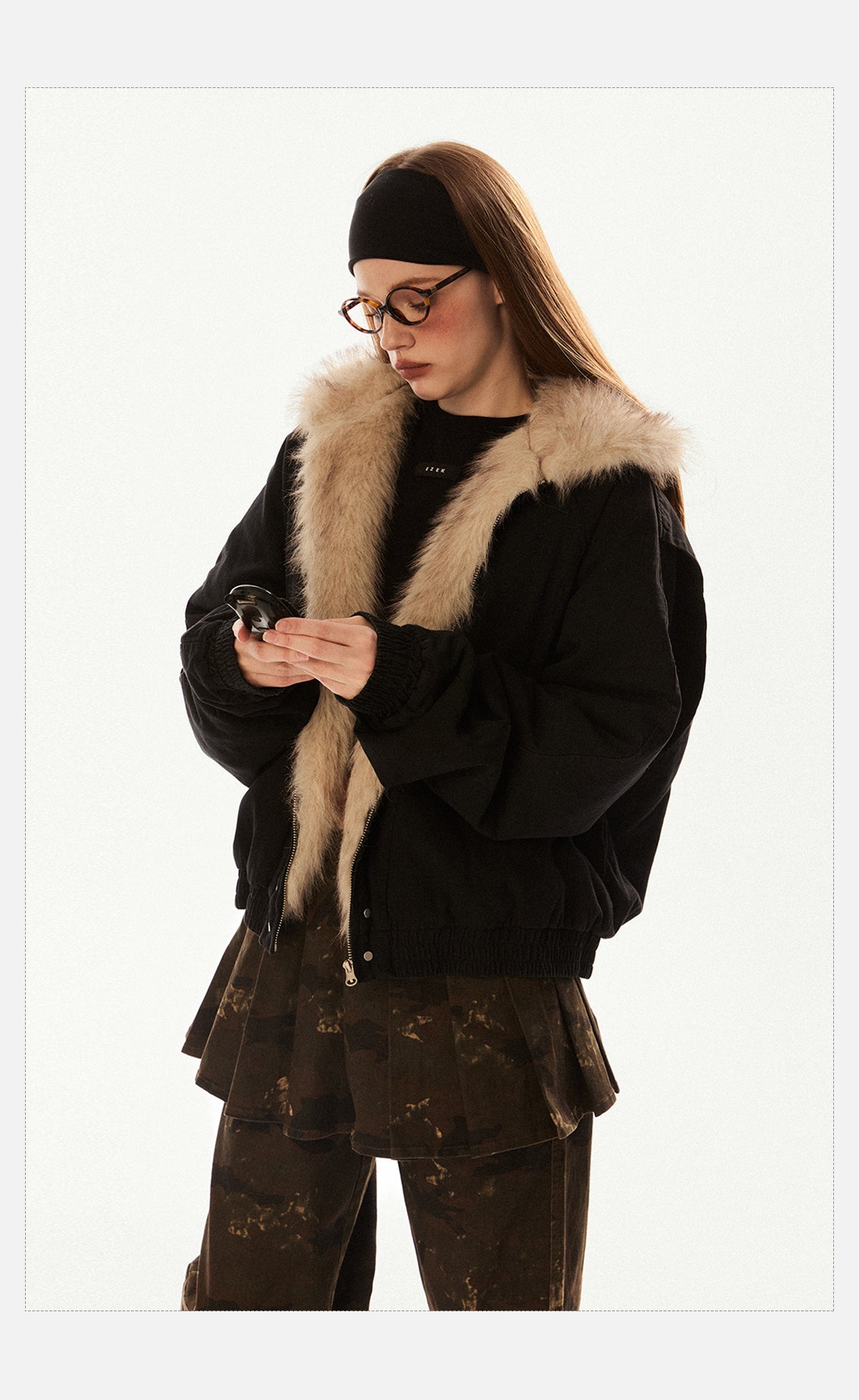 Vintage Faux Fur Collar Puffer Coat - COPPING THREADS - CHICISLAND