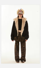 Vintage Faux Fur Collar Puffer Coat - COPPING THREADS - CHICISLAND