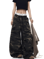 Vintage Faux - Layered Camo Wide - Leg Utility Pants - COPPING THREADS - CT Select