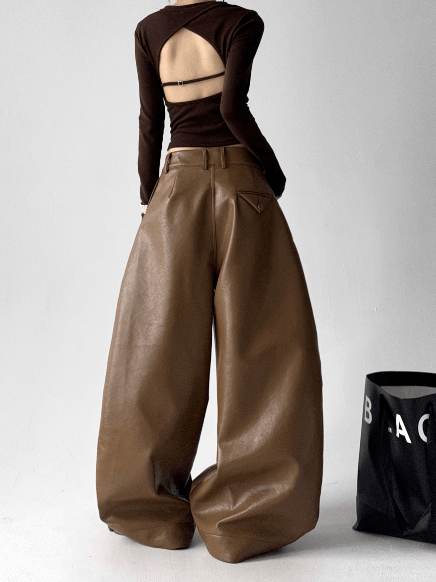 Vintage Faux Leather PU Trousers - COPPING THREADS - CT Select
