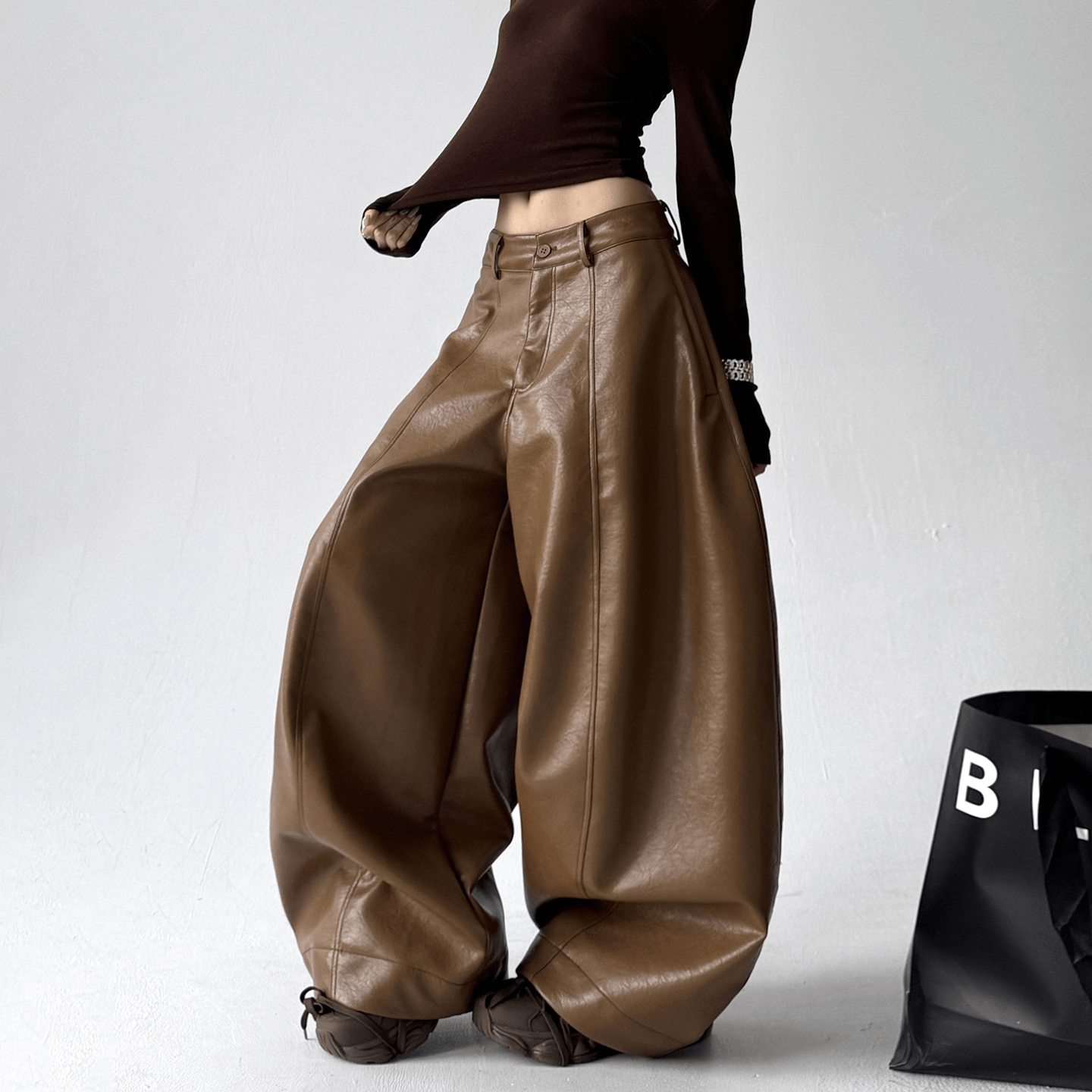 Vintage Faux Leather PU Trousers - COPPING THREADS - CT Select