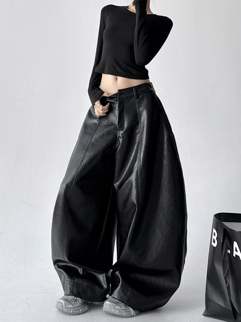 Vintage Faux Leather PU Trousers - COPPING THREADS - CT Select