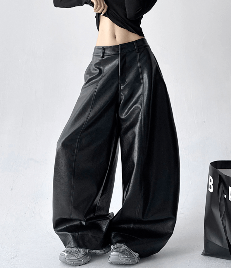 Vintage Faux Leather PU Trousers - COPPING THREADS - CT Select