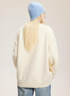 Vintage Faux Mink Bow - Knit Sweater - COPPING THREADS - CATTEE