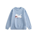 Vintage Faux Mink Bow - Knit Sweater - COPPING THREADS - CATTEE