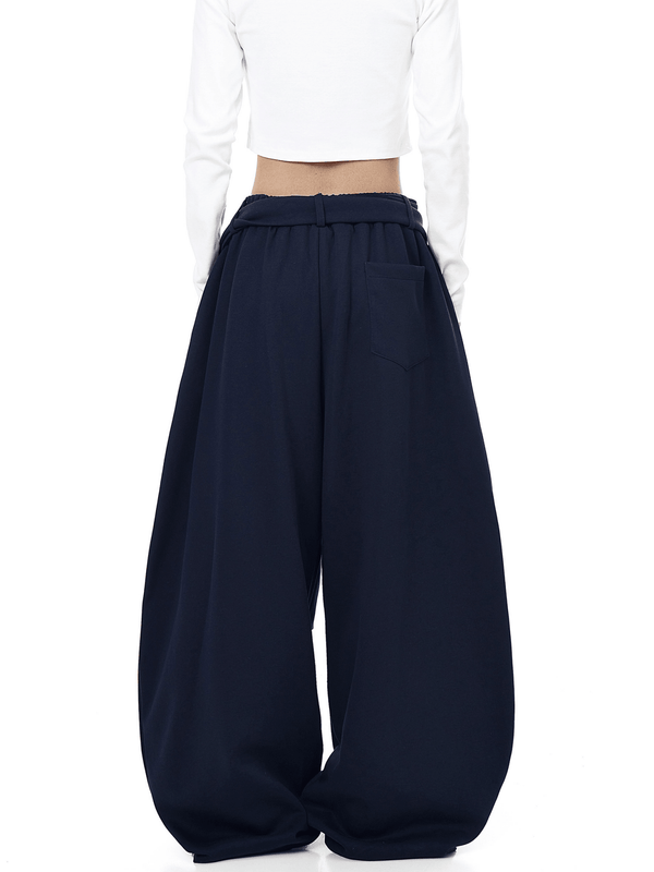 Vintage Flame Detachable Strap Wide - Leg Sweatpants - COPPING THREADS - CT Select