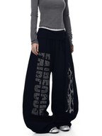 Vintage Flame Graphic Wide - Leg Sweatpants - COPPING THREADS - CT Select