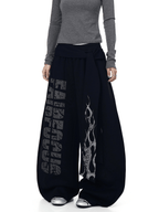 Vintage Flame Graphic Wide - Leg Sweatpants - COPPING THREADS - CT Select