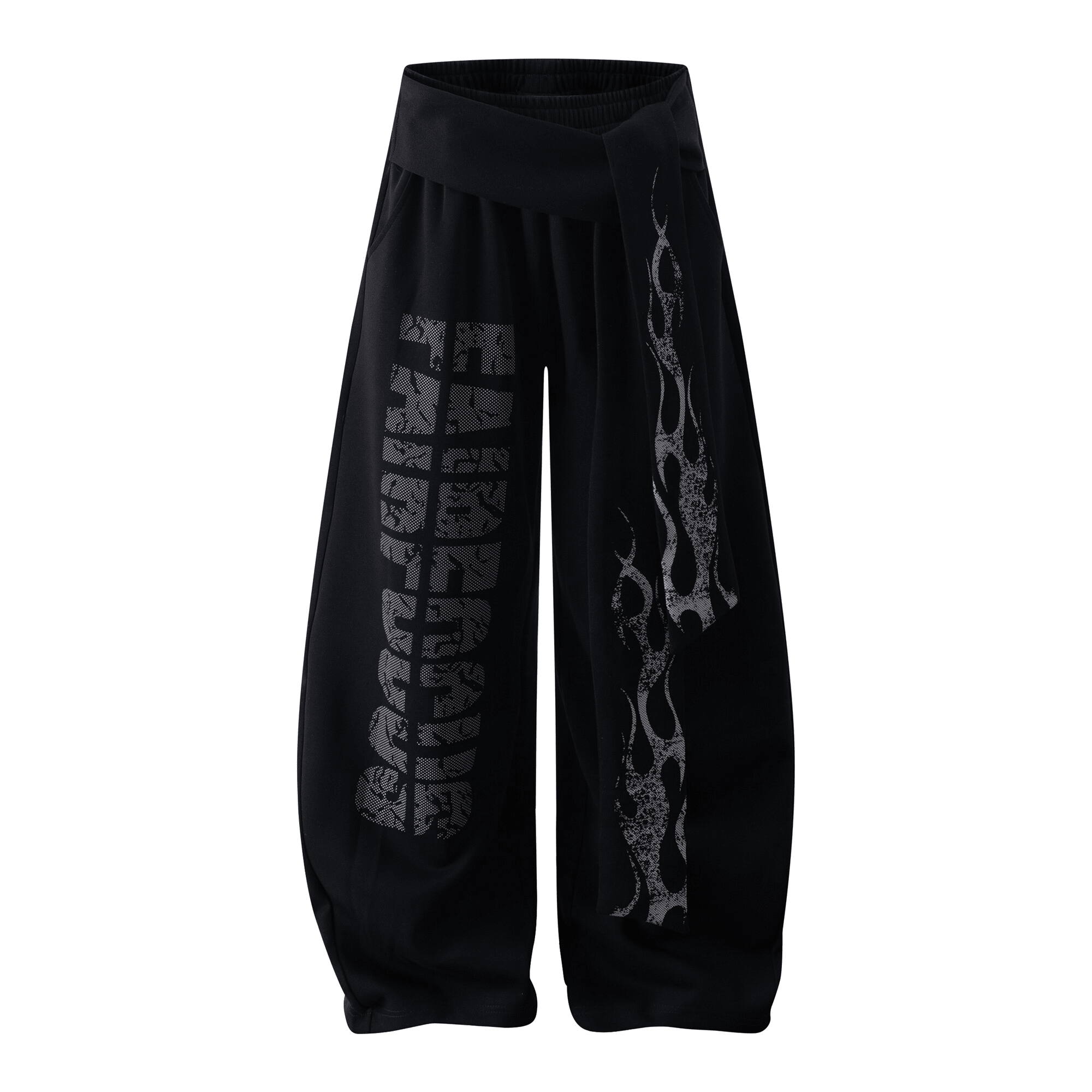 Vintage Flame Graphic Wide - Leg Sweatpants - COPPING THREADS - CT Select