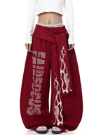 Vintage Flame Graphic Wide - Leg Sweatpants - COPPING THREADS - CT Select