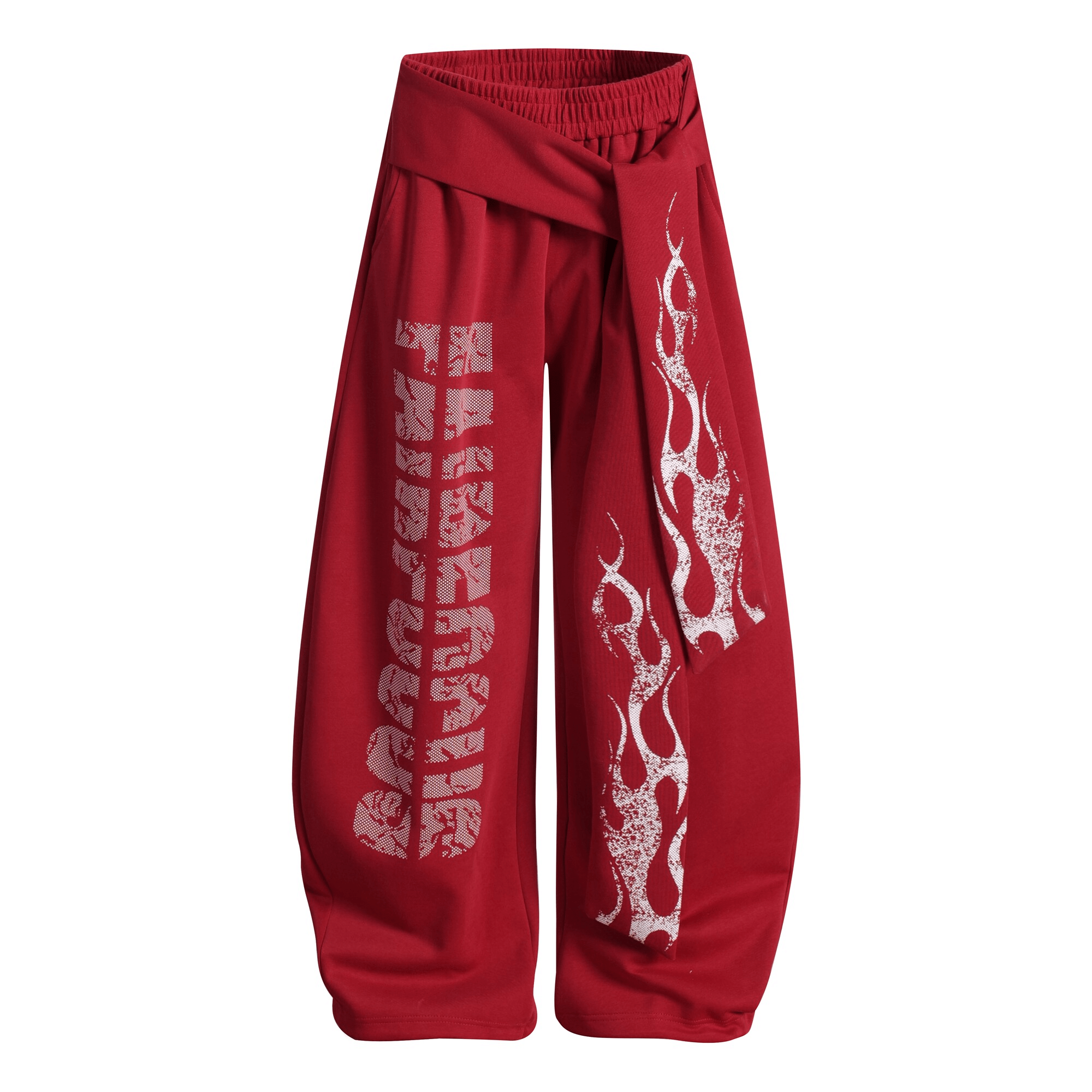 Vintage Flame Graphic Wide - Leg Sweatpants - COPPING THREADS - CT Select