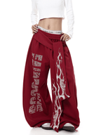 Vintage Flame Graphic Wide - Leg Sweatpants - COPPING THREADS - CT Select