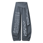 Vintage Flame Graphic Wide - Leg Sweatpants - COPPING THREADS - CT Select