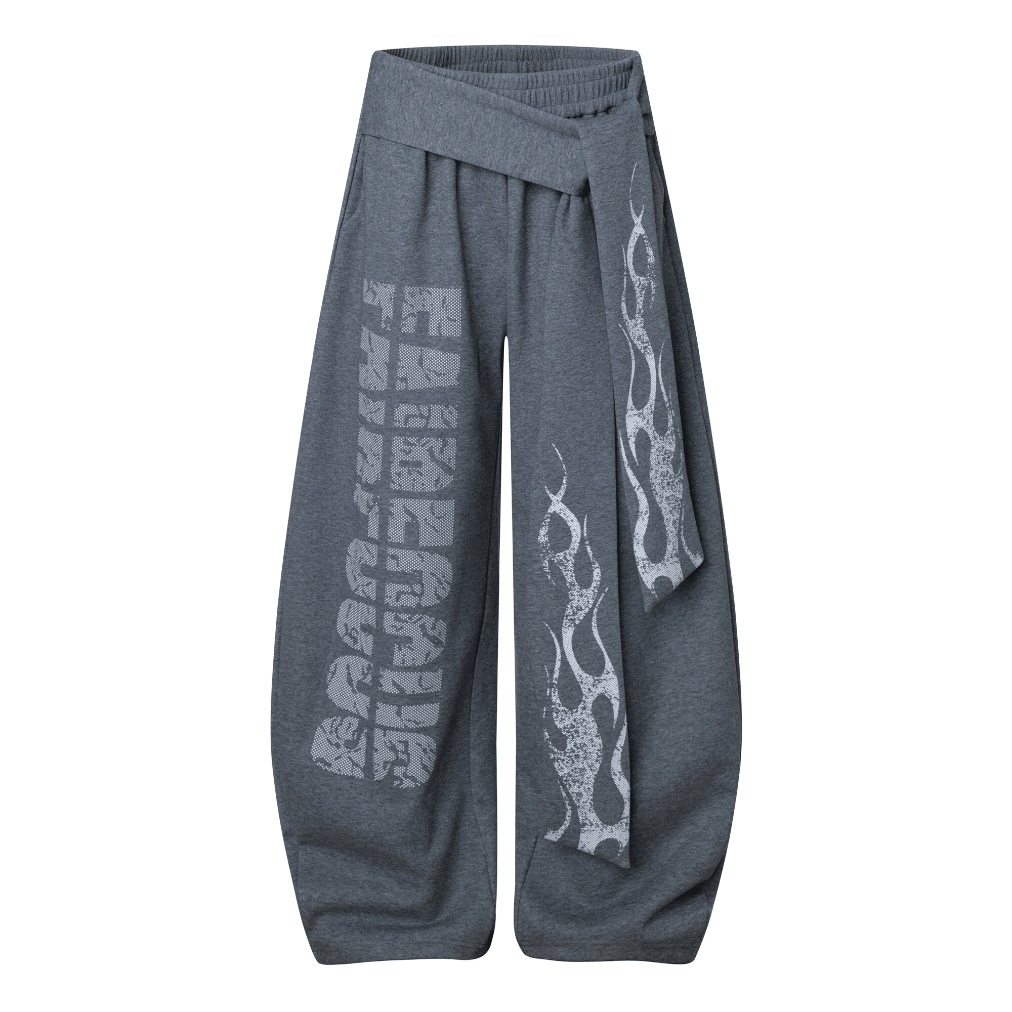 Vintage Flame Graphic Wide - Leg Sweatpants - COPPING THREADS - CT Select