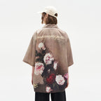 Vintage Floral Oil Painting Cuban Collar Shirt - COPPING THREADS - Harsh and Cruel