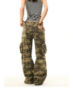 Vintage Fringe Camo Cargo Pants - COPPING THREADS - YOUNG STAGE
