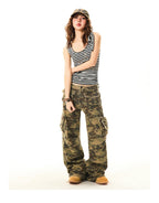 Vintage Fringe Camo Cargo Pants - COPPING THREADS - YOUNG STAGE