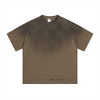 Vintage Gradient Fade Washed Distressed Oversized Tee - COPPING THREADS - CT Basics
