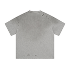 Vintage Gradient Fade Washed Distressed Oversized Tee - COPPING THREADS - CT Basics