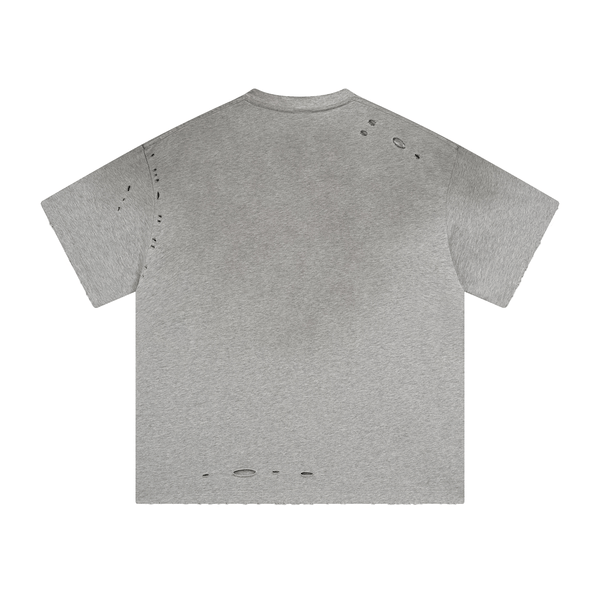 Vintage Gradient Fade Washed Distressed Oversized Tee - COPPING THREADS - CT Basics