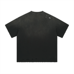 Vintage Gradient Fade Washed Distressed Oversized Tee - COPPING THREADS - CT Basics
