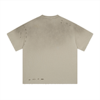 Vintage Gradient Fade Washed Distressed Oversized Tee - COPPING THREADS - CT Basics