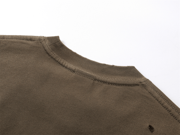Vintage Gradient Fade Washed Distressed Oversized Tee - COPPING THREADS - CT Basics
