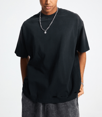 Vintage Gradient Fade Washed Distressed Oversized Tee - COPPING THREADS - CT Basics