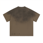 Vintage Gradient Fade Washed Distressed Oversized Tee - COPPING THREADS - CT Basics