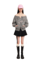 Vintage Hand - Painted Bow Badge Off - Shoulder Sweatshirt - COPPING THREADS - MOROMORO