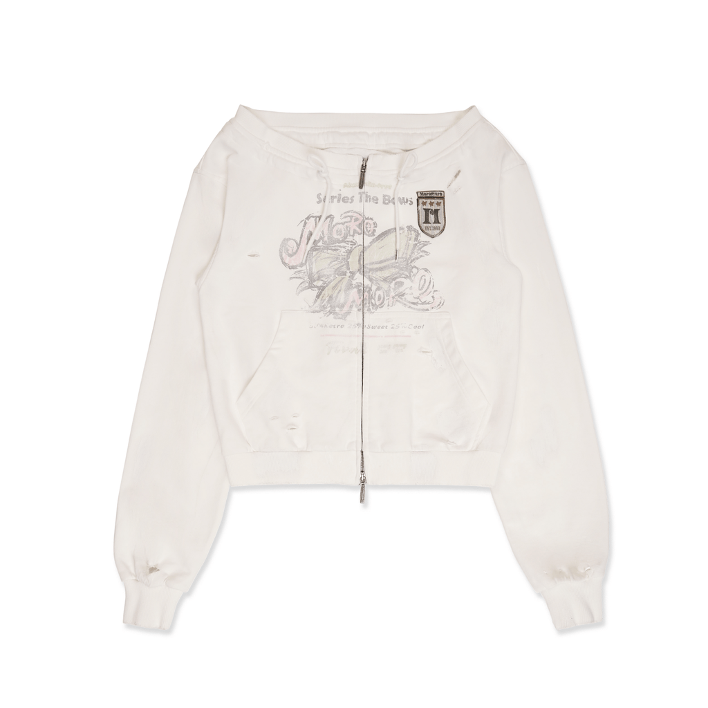 Vintage Hand - Painted Bow Badge Off - Shoulder Sweatshirt - COPPING THREADS - MOROMORO