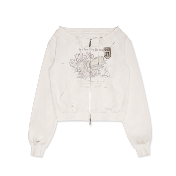 Vintage Hand - Painted Bow Badge Off - Shoulder Sweatshirt - COPPING THREADS - MOROMORO