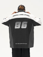 Vintage Handwritten Font Collar F1 Racing Shirt - COPPING THREADS - Harsh and Cruel