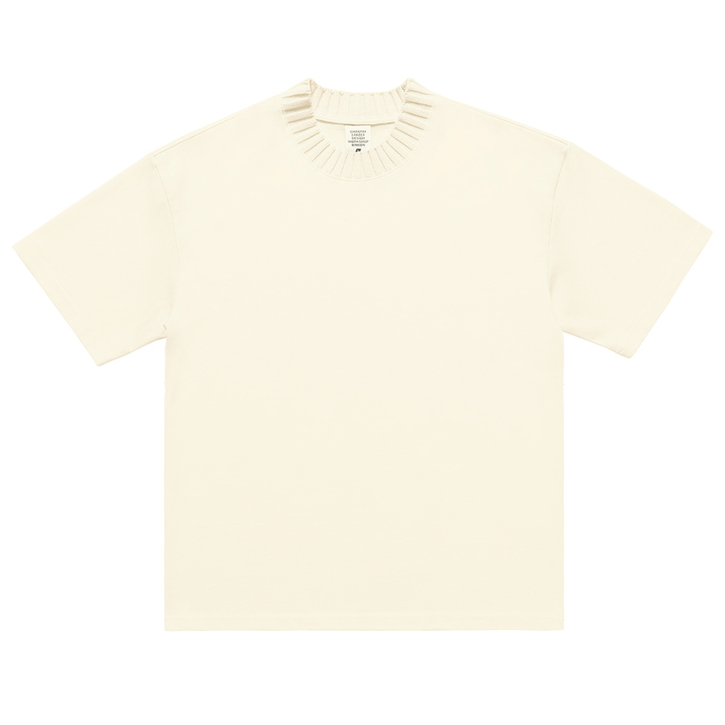 Vintage Heavyweight Knit Collar Tee - COPPING THREADS - CT Basics