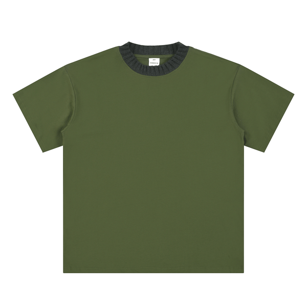 Vintage Heavyweight Knit Collar Tee - COPPING THREADS - CT Basics