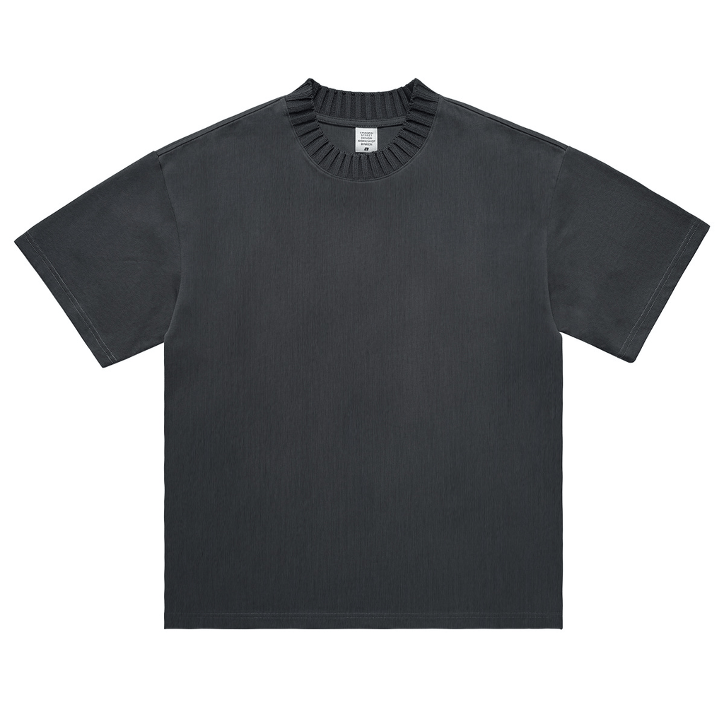 Vintage Heavyweight Knit Collar Tee - COPPING THREADS - CT Basics