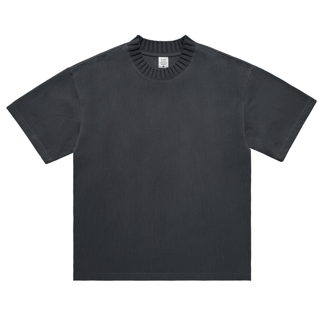 Vintage Heavyweight Knit Collar Tee - COPPING THREADS - CT Basics Hover Image