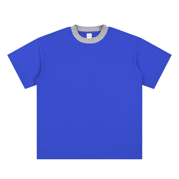 Vintage Heavyweight Knit Collar Tee - COPPING THREADS - CT Basics