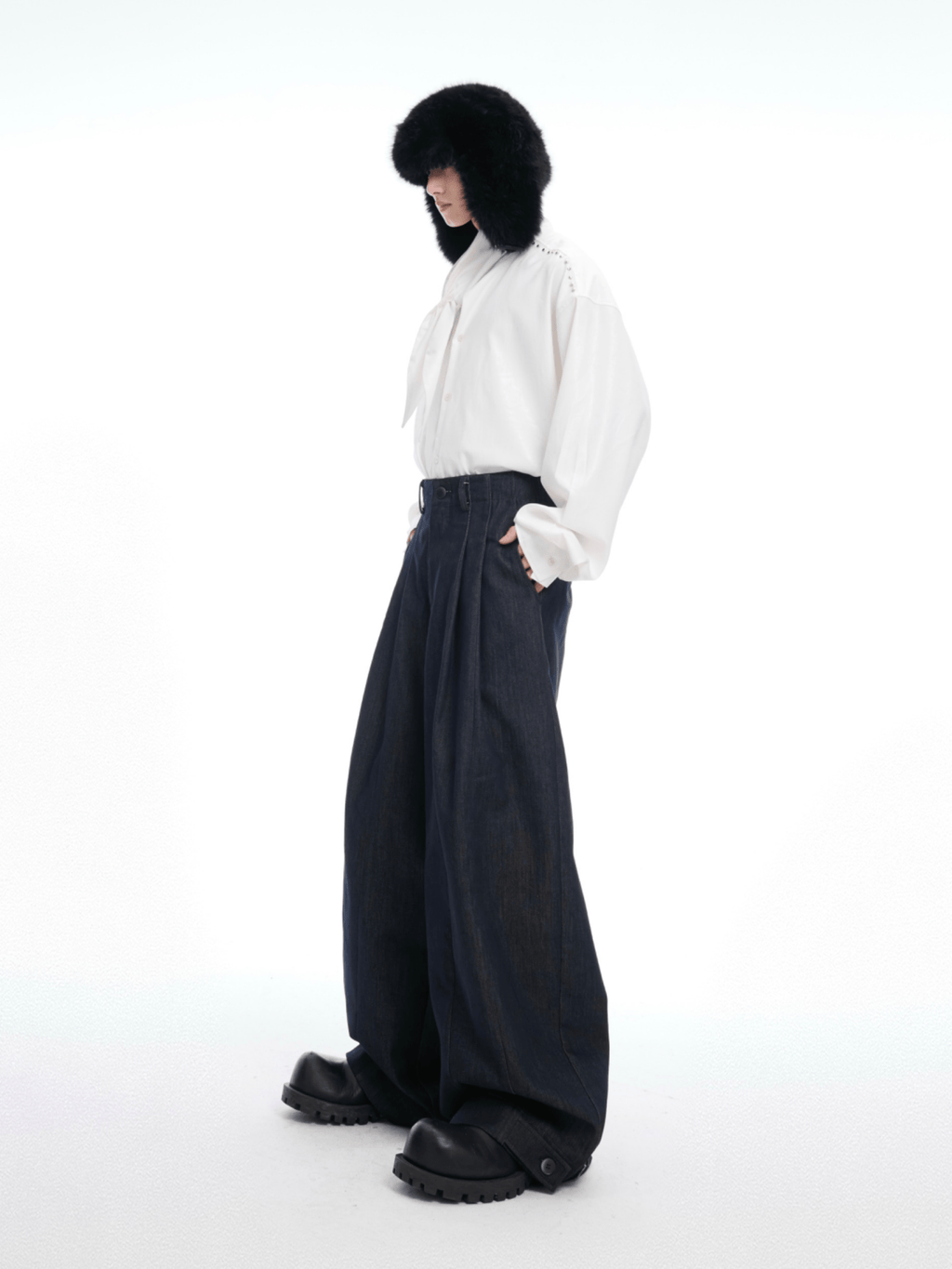 Vintage Heavyweight Raw Denim Wide - Leg Jeans - COPPING THREADS - ArguE CulturE