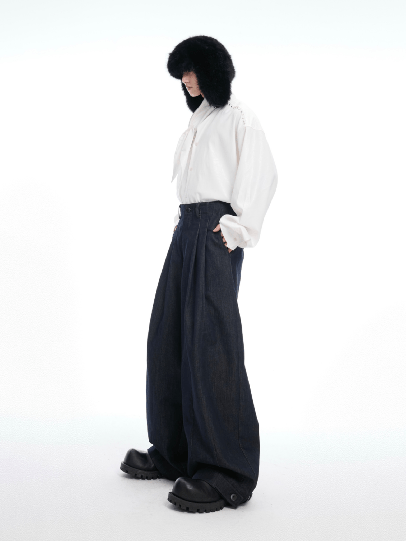 Vintage Heavyweight Raw Denim Wide - Leg Jeans - COPPING THREADS - ArguE CulturE